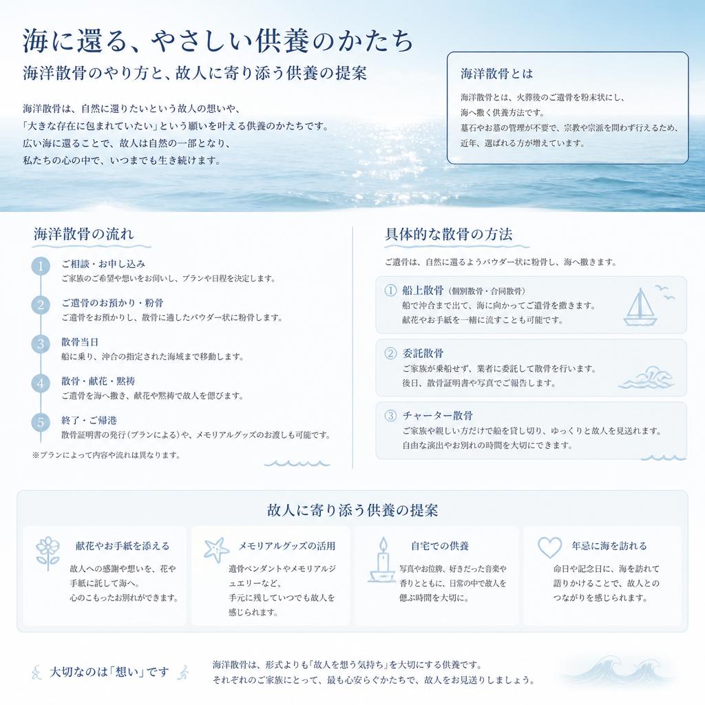 供養方法—海での特別なお別れ