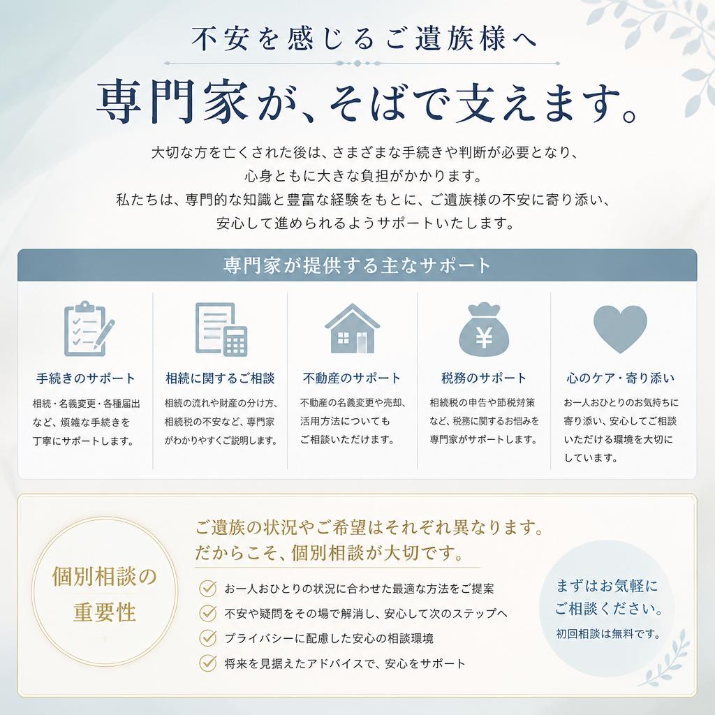 遺族の相談—専門家によるサポート